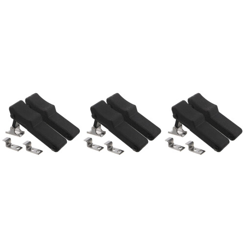 6St Compacte Toggle Clamp Met Elastomeer Rubberen Absorptie Zwart 2