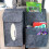 Dark Grey Car Seat Back Storage Bag Felt 1