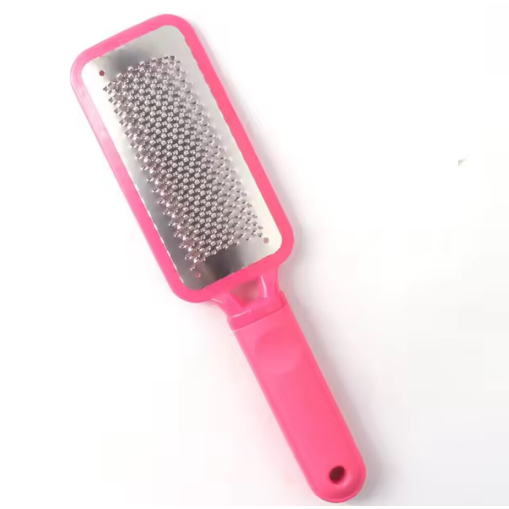 Foot File Grater Scraper Rasp Hard Skin Remover Pedicure Tool for Dry Cracked Heels & Callus Removal Pink