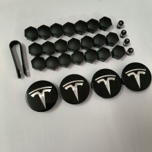 (29 Czarny Srebrny Czarny, Chiny kontynentalne) 4 SZT. 25 SZT. 29 SZT. 56 MM 57 MM Do Tesli Model3 ModelY
