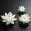 2Sets Wit Keramisch Lotus Wierookbrander Elegant Aroma Decor 3
