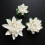 2Sets Wit Keramisch Lotus Wierookbrander Elegant Aroma Decor 9