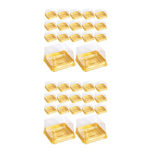 2Sets Gouden Moon Cake En Egg-Yolk Puff Box Multipurpose Opslag
