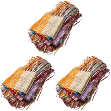 3 Stuks Gordijn Met Kleurrijke Pompoms Voor En