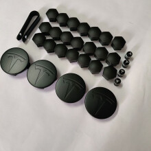 (29 szt. Matowa czerń, Chiny kontynentalne) 4 szt. 25 szt. 29 szt. 56 mm 57 mm do modelu Tesla Model3