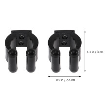 12St Zwarte Plastic Hengelhouder Visserij Pole Opbergclip Stevig