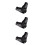 3Paren Winddichte Winterhandschoenen Zwart Met Touchscreen 8