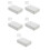 5St ABS Plastic Beveiligde Elektronica Opbergdoos Lichtgrijs Discreet 5