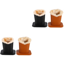 4Stk Weicher Leder Brillenhalter Mit Schutzfutter, Praktische