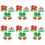 18St Kerst Haarlinten Elastische Strik Haaraccessoires Kleurmix 2