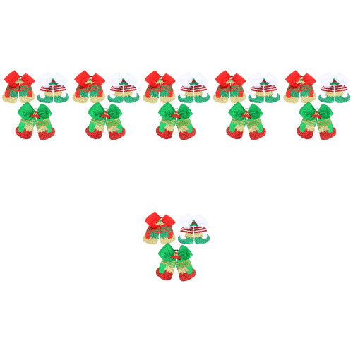 18St Kerst Haarlinten Elastische Strik Haaraccessoires Kleurmix 2