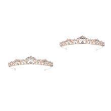 2St Trouwkroon Roségoud Alloy Bruidsaccessoire Licht En Duurzaam