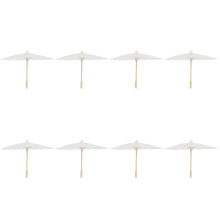 8St Witte Bruiloft Parasol Papieren Japanse Stijl Bamboe Accessoires