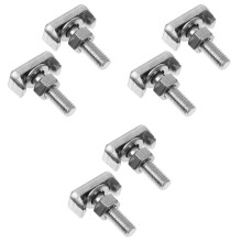 6St Zwarte T-Bout Accubekabel Terminal Rvs Auto Schroef Set