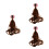 3St Gekleurde Haarclip Extensions Met Krullen Voor Dames 1