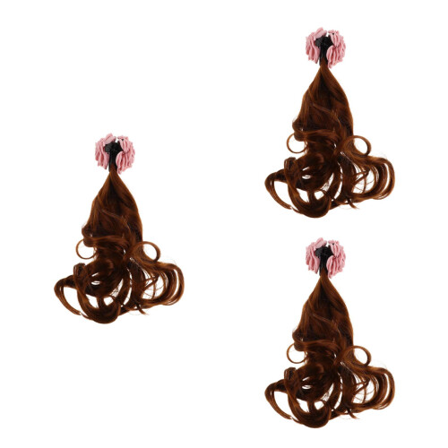 3St Gekleurde Haarclip Extensions Met Krullen Voor Dames
