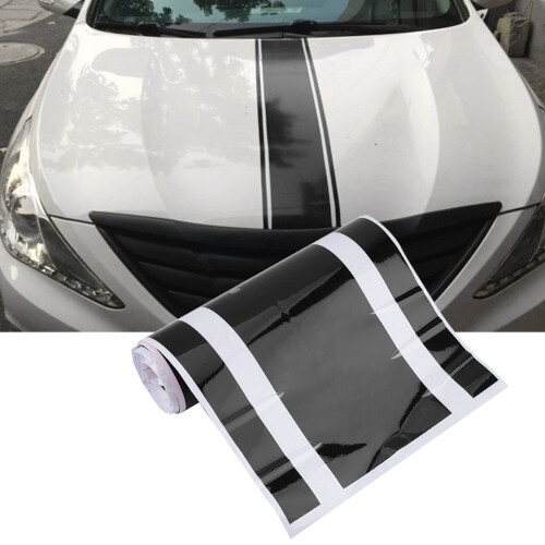 Universal Car Hood Scratch Sticker Cover Black 2