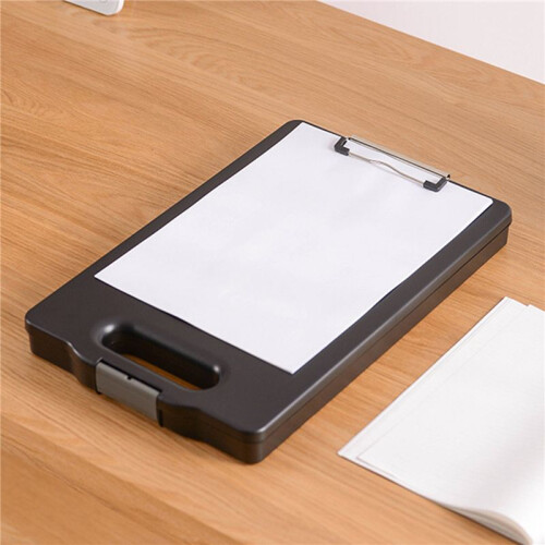 3X A4 Plastic Storage Clipboard File Box Case Document File Folders Clipboard Portable Clipboard Storage Case 1