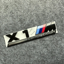 (X1 competition) 3D ABS Car Letters Badge Sport Stickers Car Rear Bag Emblem Για BMW X1 X2 X3