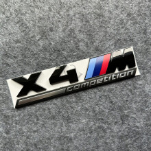 (X4 competition) 3D ABS Car Letters Badge Sport Stickers Car Rear Bag Emblem Για BMW X1 X2 X3