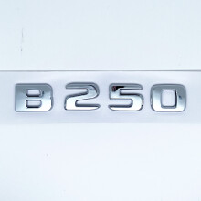(Ασημί B250) Τρισδιάστατα γράμματα B180 B200 B220 B250 B260 B200d 4Matic ABS έμβλημα για αυτοκίνητο