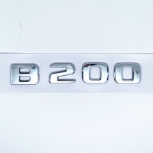 (Ασημί B200) Τρισδιάστατα γράμματα B180 B200 B220 B250 B260 B200d 4Matic ABS έμβλημα για αυτοκίνητο