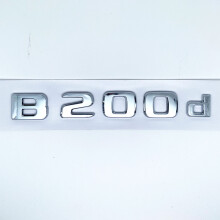 (Ασημί B200d) Τρισδιάστατα γράμματα B180 B200 B220 B250 B260 B200d Έμβλημα ABS 4Matic για Benz B W246