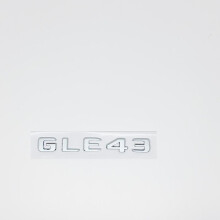 (GLE43 ασημί) Έμβλημα Mercedes-AMG GLE W166/W167 - Έμβλημα V8 Biturbo 4MATIC+ - Κατάλληλο για GLE43/GLE53/GLE63/GLE63S