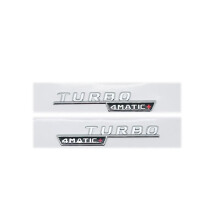 (Turbo 4maticP 1 ζεύγος) AMG GLA35/GLA45/GLA45S Turbo 4MATIC+ Μαύρο/Ασημί Έμβλημα με γράμματα - για