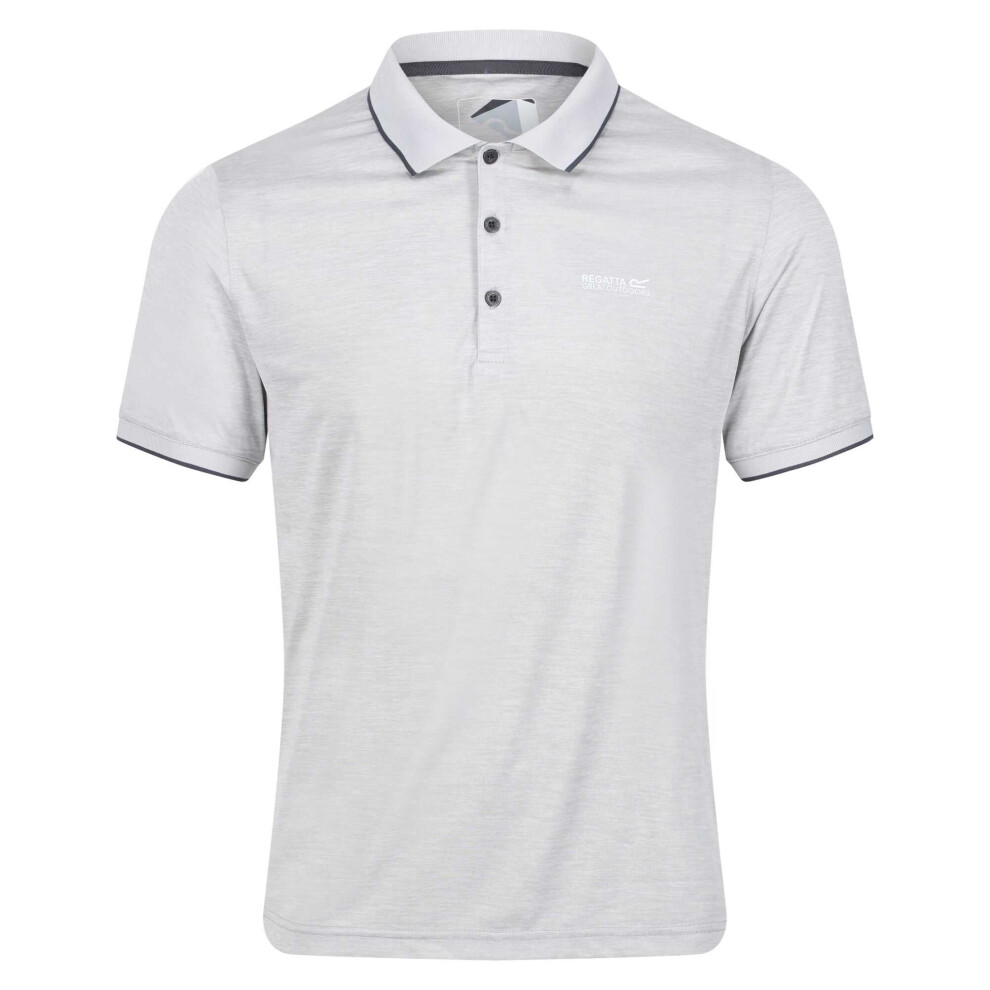 Regatta (M, Silver Grey) Mens Remex Ii Jersey Polo Shirt Silver,Grey