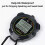 6X Digital Sports Stopwatch, 10Lap /Split Memory Stopwatch Count Down Timer, Large Display Waterproof 12/24 Hour Clock 3