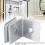 90 Degree Stainless Steel Door Hinge Clip 5