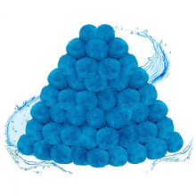 (Azul)A08E-Bolas de filtro para piscinas, sustitutos de la arena para filtros de piscinas, bolas de