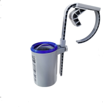 (SP24) Recolector de hojas y residuos para piscinas con diseño ajustable y cesta desmontable para una