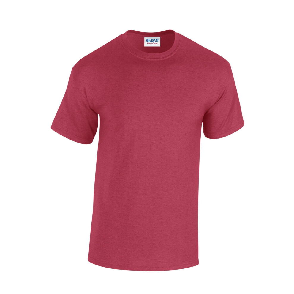 Gildan (3Xl, Antique Cherry ) Mens Heavy Cotton T-Shirt Red