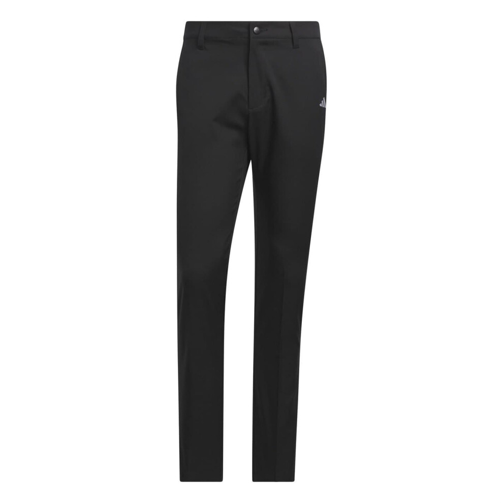 Adidas (38L, ) Mens Tech Tapered Golf Trousers Black