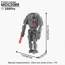 (MOC2089)MOOXI Το πιο πλήρες Space Wars Droid Spider Bot Sentry Ενηλίκων Building Block Set MOC Brick