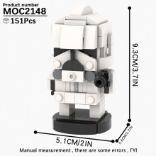 (MOC2148)MOOXI MOC Space War Brickheadz Interstellar Sci-Fi Robot Συμβατές Φιγούρες Δόμησης