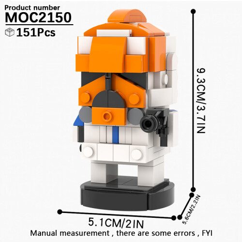 (MOC2150)MOOXI MOC Space War Brickheadz Interstellar Sci-Fi Robot Συμβατές Φιγούρες Δόμησης