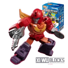 (Hot Rod) Δομικά Στοιχεία DEFENDER VERSION 3 Grimlock Soundwave Assembled Model Κινητό Παιχνίδι Στολίδι