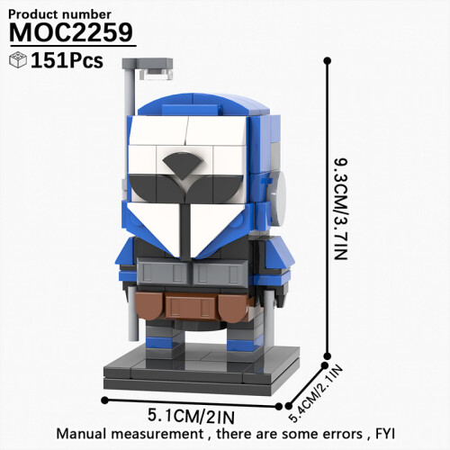 (MOC2259)MOOXI MOC Space War Brickheadz Interstellar Sci-Fi Robot Συμβατές Φιγούρες Δόμησης