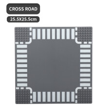 (Δάπεδο δρόμου-1) 1 τεμάχιο City Road Street Base Plate 32*32 Building Building Road Figures Construction