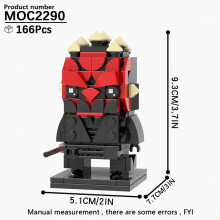 (MOC2290)MOOXI MOC Space War Brickheadz Interstellar Sci-Fi Robot Συμβατές Φιγούρες Δόμησης