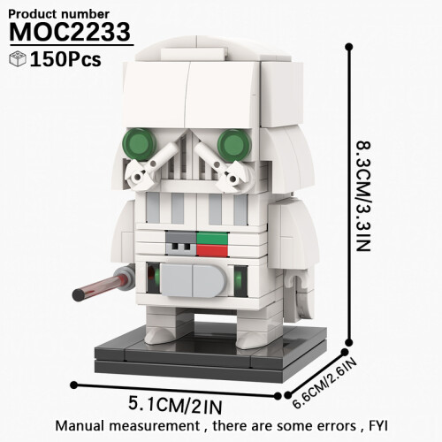 (MOC2233)MOOXI MOC Space War Brickheadz Interstellar Sci-Fi Robot Συμβατές Φιγούρες Δόμησης