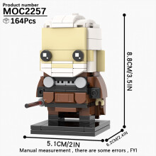 (MOC2257)MOOXI MOC Space War Brickheadz Interstellar Sci-Fi Robot Συμβατές Φιγούρες Δόμησης