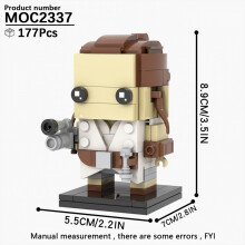 (MOC2337)MOOXI MOC Space War Brickheadz Interstellar Sci-Fi Robot Συμβατές Φιγούρες Δόμησης