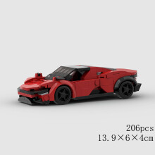 (10574 χωρίς κουτί)MOC Speed Car Racing SUV Pickup GT500 G63 R8 RX7 Μοντέλο οχήματος Building Block
