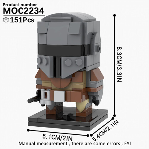 (MOC2234)MOOXI MOC Space War Brickheadz Interstellar Sci-Fi Robot Συμβατές Φιγούρες Δόμησης