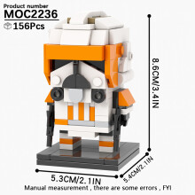 (MOC2236)MOOXI MOC Space War Brickheadz Interstellar Sci-Fi Robot Συμβατές Φιγούρες Δόμησης