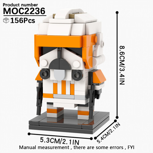 (MOC2236)MOOXI MOC Space War Brickheadz Interstellar Sci-Fi Robot Συμβατές Φιγούρες Δόμησης